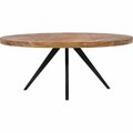 Moes Home Collection 30 x 72 x 42 in. Parq Oval Dining Table TL-1019-14